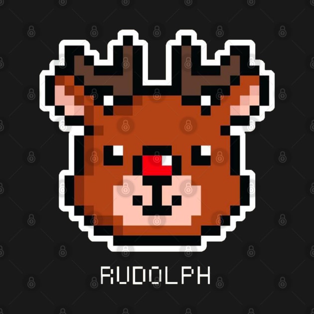 Rudolph 8bit by Kopi Aiko Art