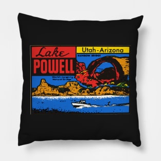 Vintage Style Lake Powell Design Pillow