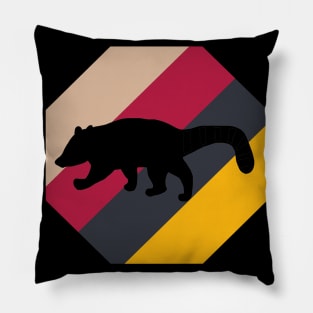 Coati design wild animal proboscis nocturnal Pillow