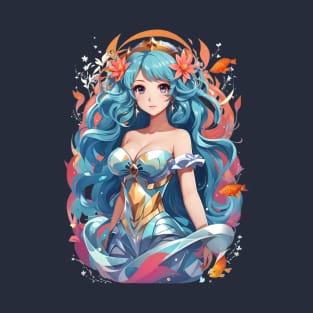 Ethereal Enchantment: Pisces-Themed AI Girl's Reverie T-Shirt