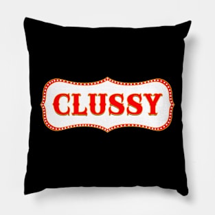 Vintage Circus Banner With Clussy Pillow