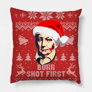 Aaron Burr Shot First Christmas Pillow