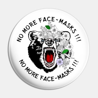 No more Face Masks Pin
