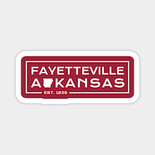 Fayetteville, Arkansas Modern Design Magnet