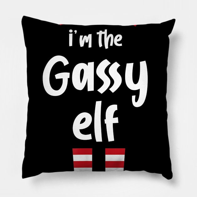 I'm The Gassy Elf Family Matching Christmas Pajama Gifts Pillow by SloanCainm9cmi