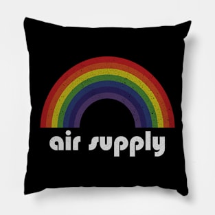 Air Supply | Rainbow Vintage Pillow