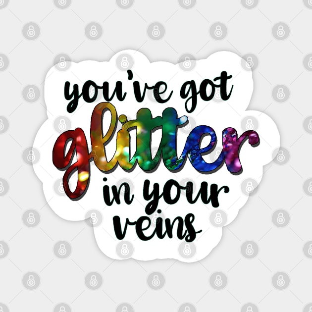 Cher Mamma Mia Glitter Pride Magnet by baranskini