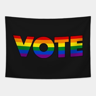 Rainbow Vote Tapestry