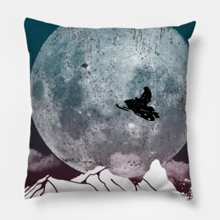 Snowmobile Freestyle - Winter Night Pillow