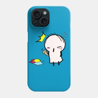 Fallen ice cream cone Phone Case