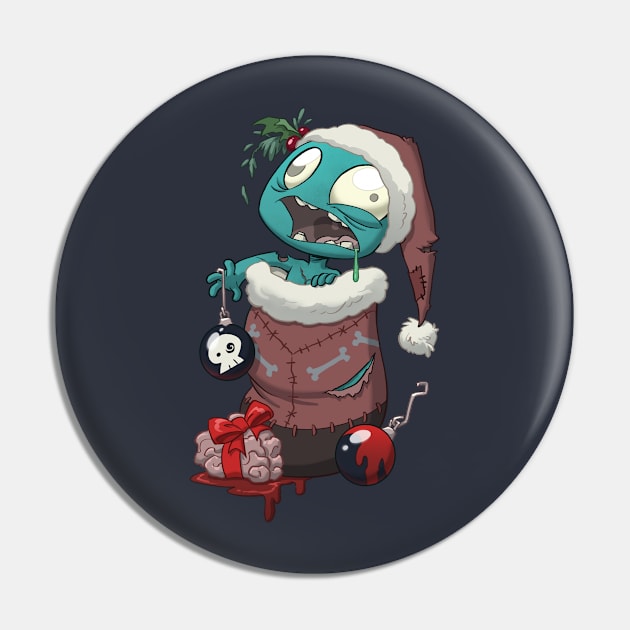 Stocking Stuffer: Zombie Pin by Dooomcat