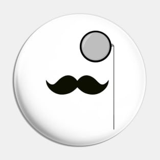 Monocle And Mustache Feel Like A Sir Pin