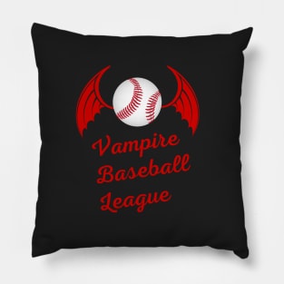 Vampire Baseball League Pillow