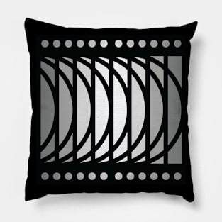 “Circlewave” - V.1 Grey - (Geometric Art) (Dimensions) - Doc Labs Pillow