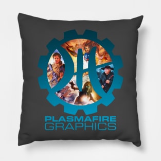 Plasmafire Graphics Logo Frame Tee #1 Pillow