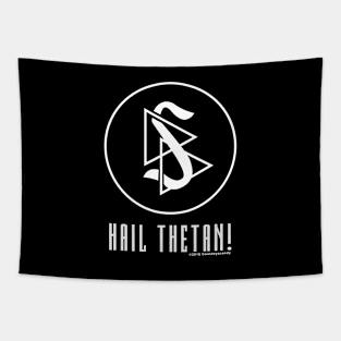 Hail Thetan! (White Print) Tapestry