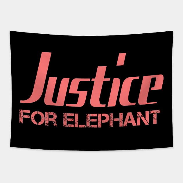 Justice For Elephant Tapestry by AYN Store 