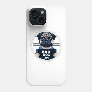 LAPD Jail Photo of Bad Dog Phone Case