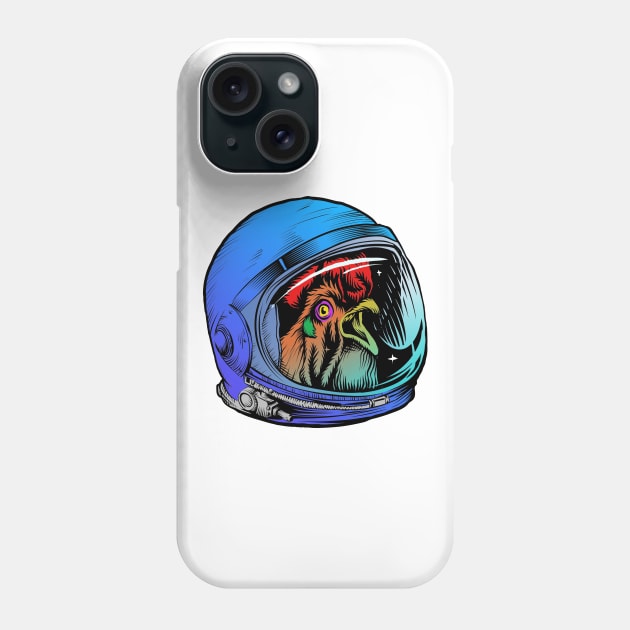 Astro Chicken Phone Case by Shawnsonart