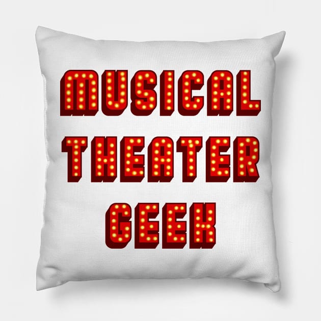 Musical theater geek (broadway) Pillow by Becky-Marie