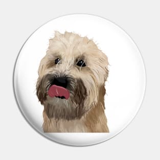 Wheaten Puppy Pin