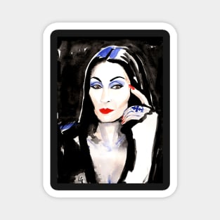 Morticia Addams Magnet