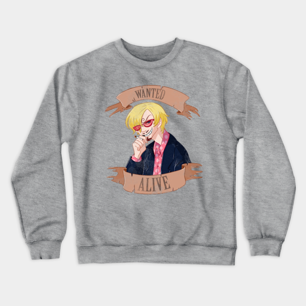 Wanted Alive One Piece Crewneck Sweatshirt Teepublic