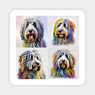 Bergamasco Sheepdog Quartet Magnet