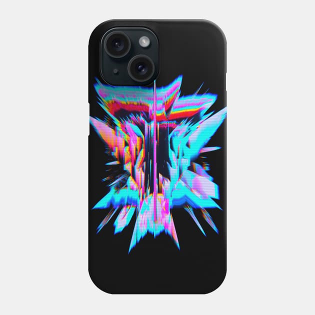 3D Glitch Phone Case by PsychyPrincess