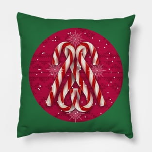 Candy Canes Pillow