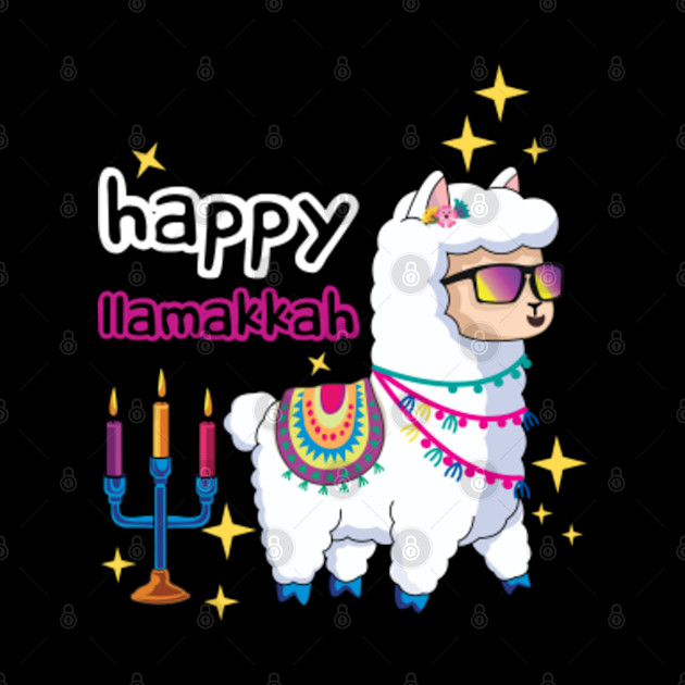 Llamakkah Kawaii Cute Llama Menorah Happy Hanukkah - Hanukkah - Phone Case