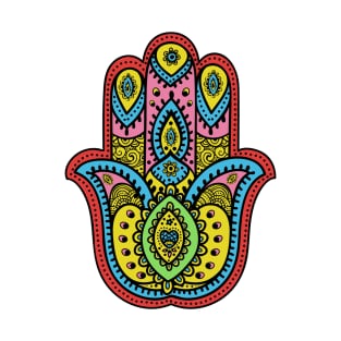 Hippie Love Hamsa (4) T-Shirt