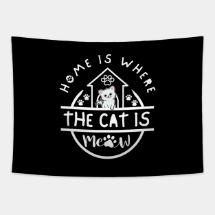 Home Is Where The Cat Is Tapestry