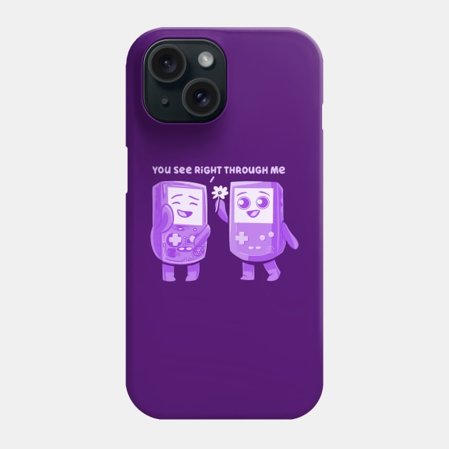 retro gaming you see right through me Phone Case by aaronsartroom