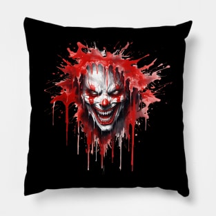 Scary Horror Clown Pillow