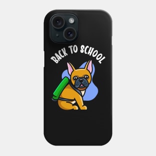 Back To School Cute Bulldog Kids School Phone Case