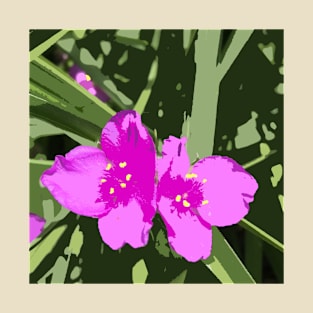 Tradescantia "Indian Paint" pink flowers T-Shirt