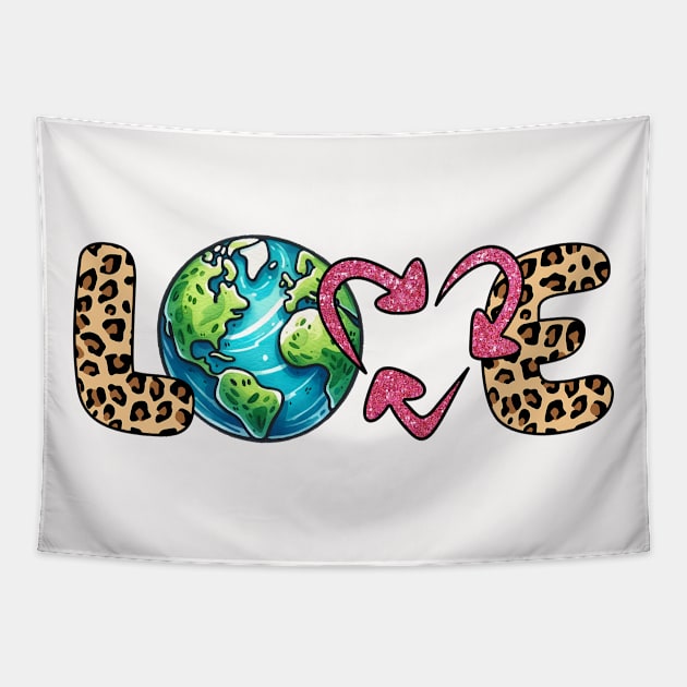 Love Earth Tapestry by MZeeDesigns