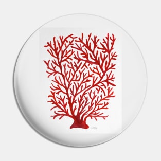 Red Coral Pin