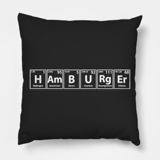 Hamburger (H-Am-B-U-Rg-Er) Periodic Elements Spelling Pillow