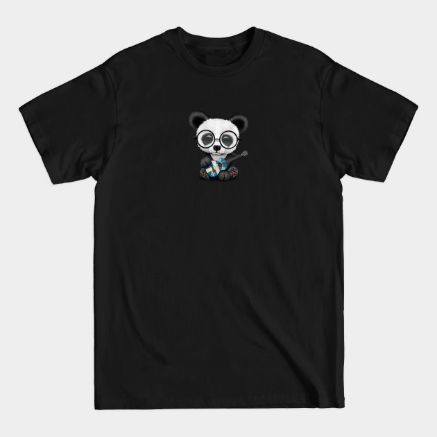 Baby Panda Playing Quebec Flag Guitar - Quebec - T-Shirt Baby Panda Playing Quebec Flag Guitar - Quebec - T-Shirt