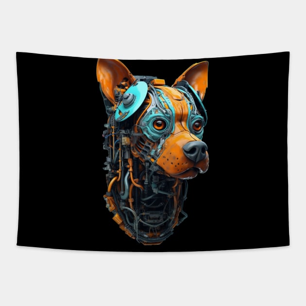 Industrial Punk Dogs by Liza Kraft 12.0 Tapestry by Adnorm Supply