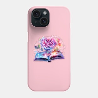 Celestial Rose and Book Phone Case