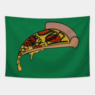 Joey loves pizza - green Tapestry