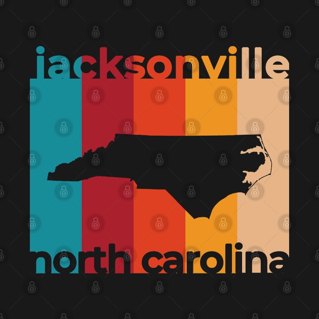 Jacksonville North Carolina Retro by easytees