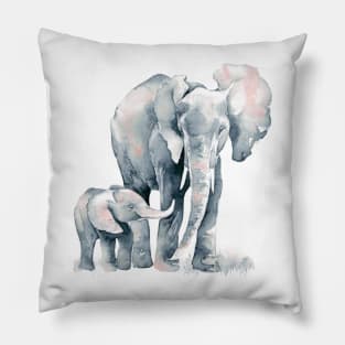 Beautiful Elephant Walk Parent Child Love Pillow