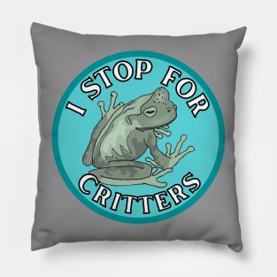 I Stop for Critters: Frog Pillow