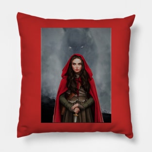 Red Riding Hood and The Big Bad Wolf Pillow