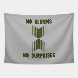 No Surprises, green Tapestry