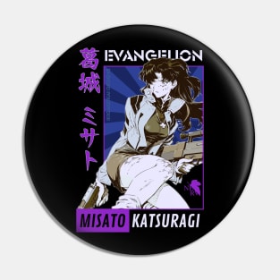 Misato Katsuragi | Anime Fan Art  | IKIGAISEKAI Pin